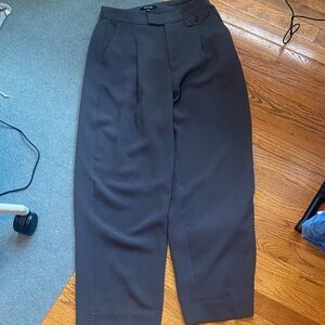 Madewell Womens Rosedale High Rise Straight Pants (Charcoal)